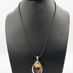 Pendentif spiral Oeil de Tigre